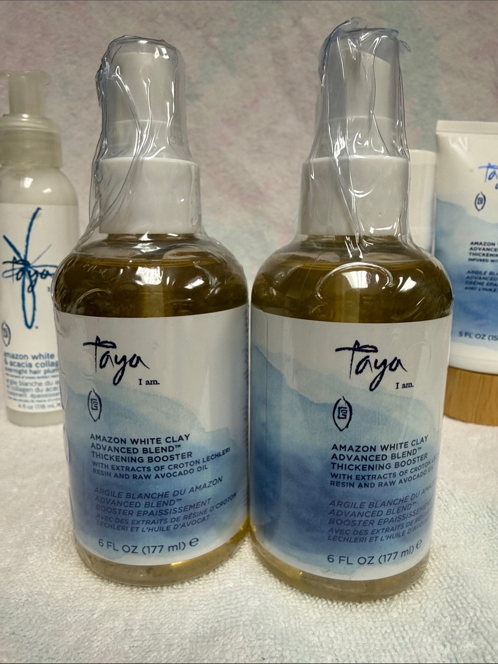 Taya Amazon White Clay Haircare Set in Blue and White - Picture 3 of 6